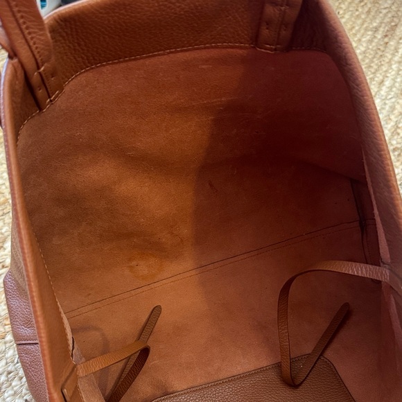 Cuyana Brown Women's Classic Easy Tote Work Bag Double Strap Large - Picture 3 of 12